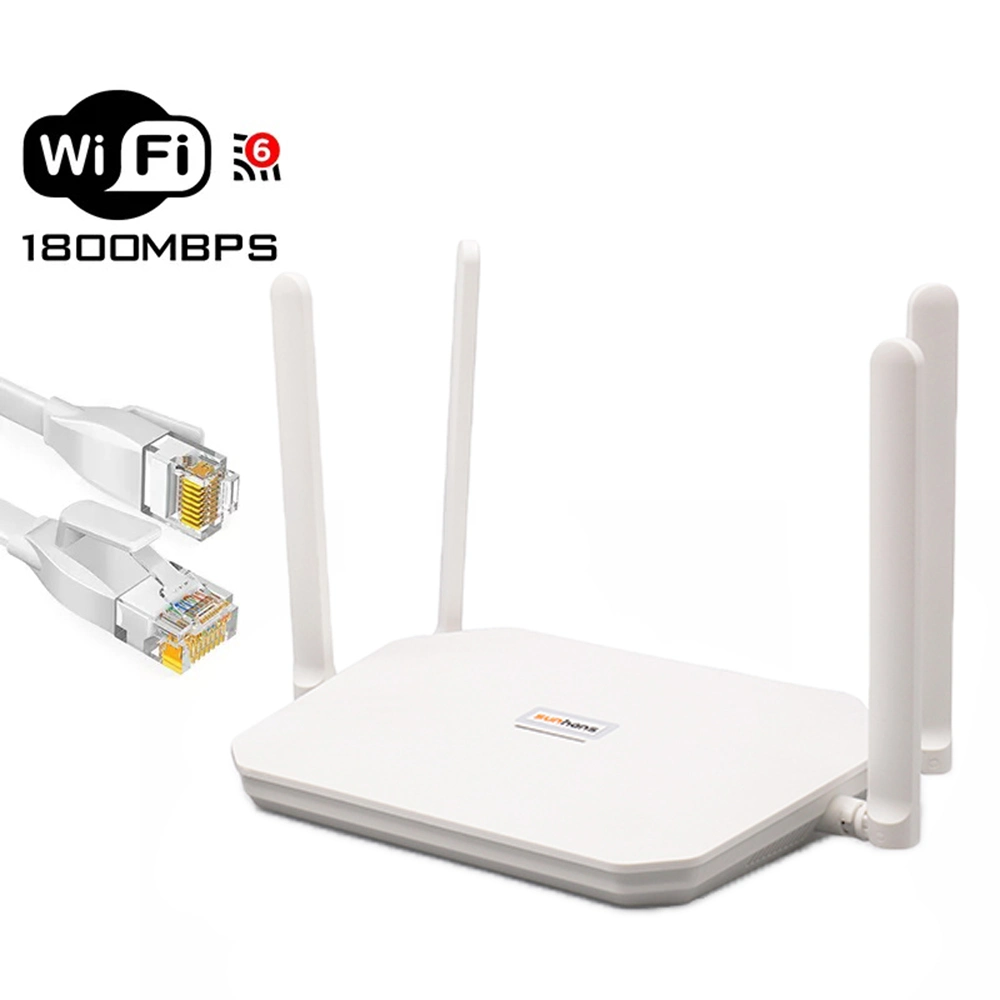 AC1800 toda la red WiFi doméstica Sistema de malla de doble banda WiFi router Gateway6 son compatibles con 802.11ax