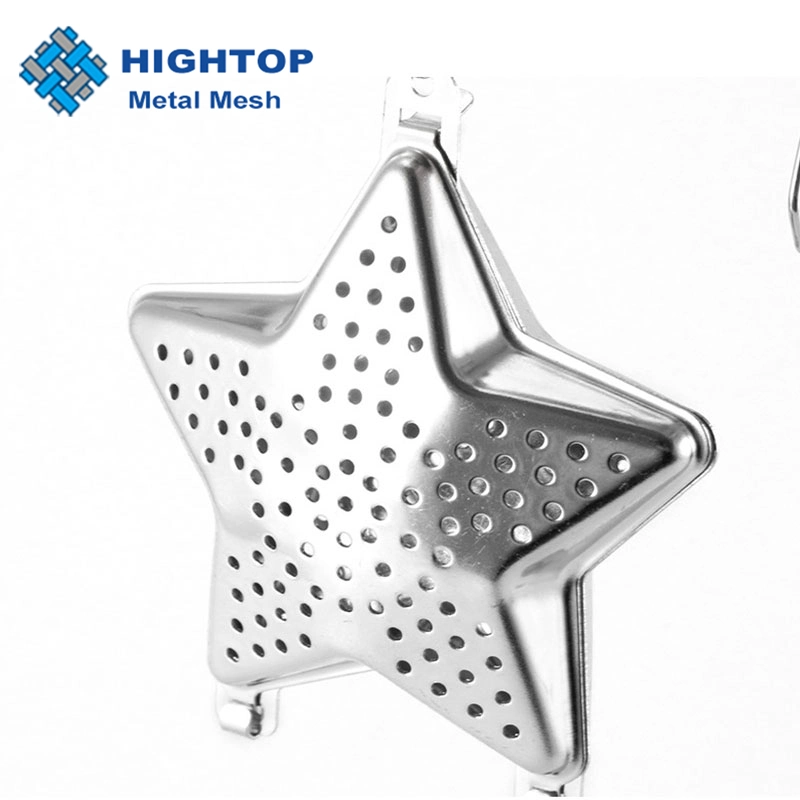 Cute Design Star Shape Loose Tea Leaf Infuser Tea Filter Stainless Steel Tea Infuser with Chain