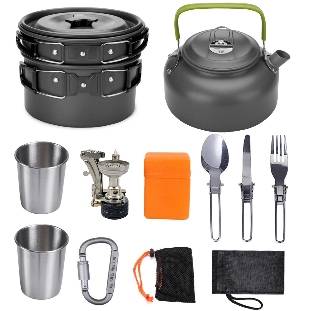 Camping Küche Kochen Outdoor Camping Klappbare Kochgeschirr Set mit Zubehör