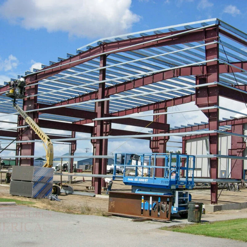 Prefab Steel Structure Metal Frame Workshop Construction Building Storage House