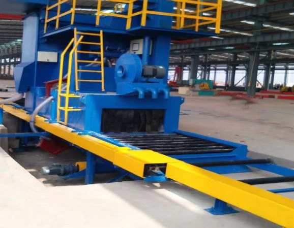 Roller Conveyor Type Abrasive Shot Blasting Cleaning Machine