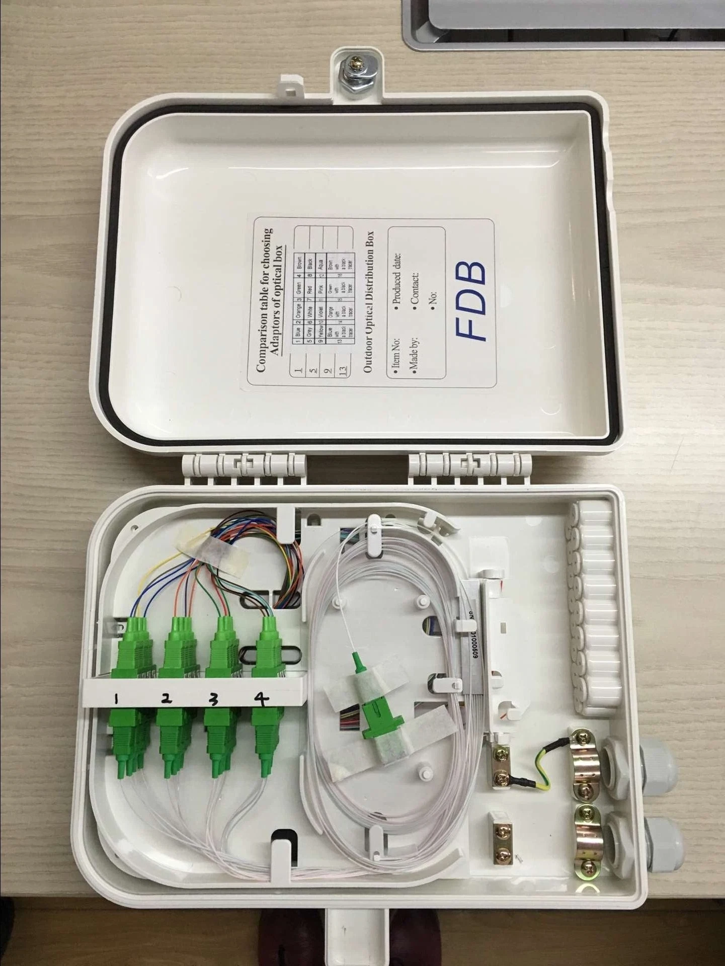 16 24 Ports de base de fibre optique / boîtier de distribution optique