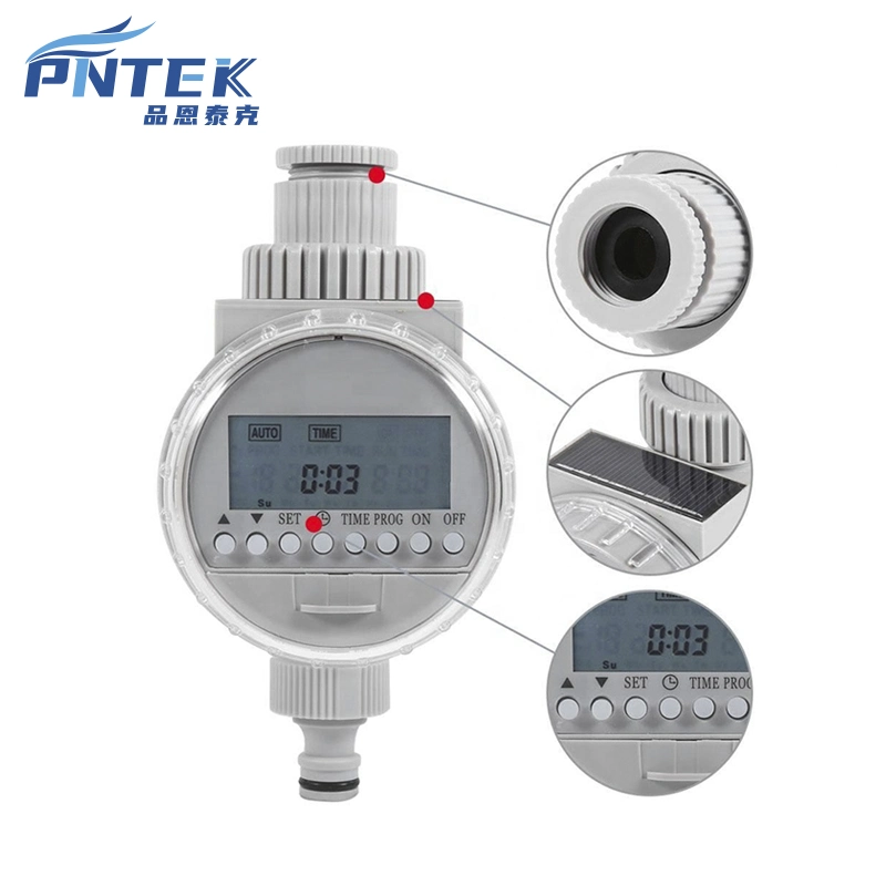 Контроллер ирригации Pntek цифровой электронный домашний сад ирригационный таймер воды