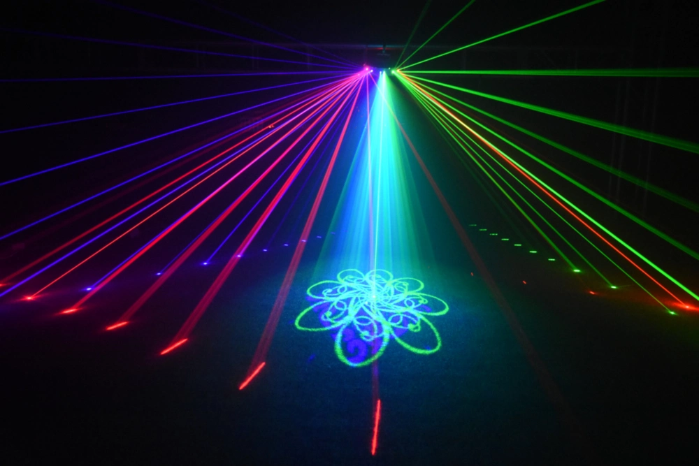 RGB Laser Show 6 Eyes Mini DJ Disco Laser KTV Stage Light for Night Club