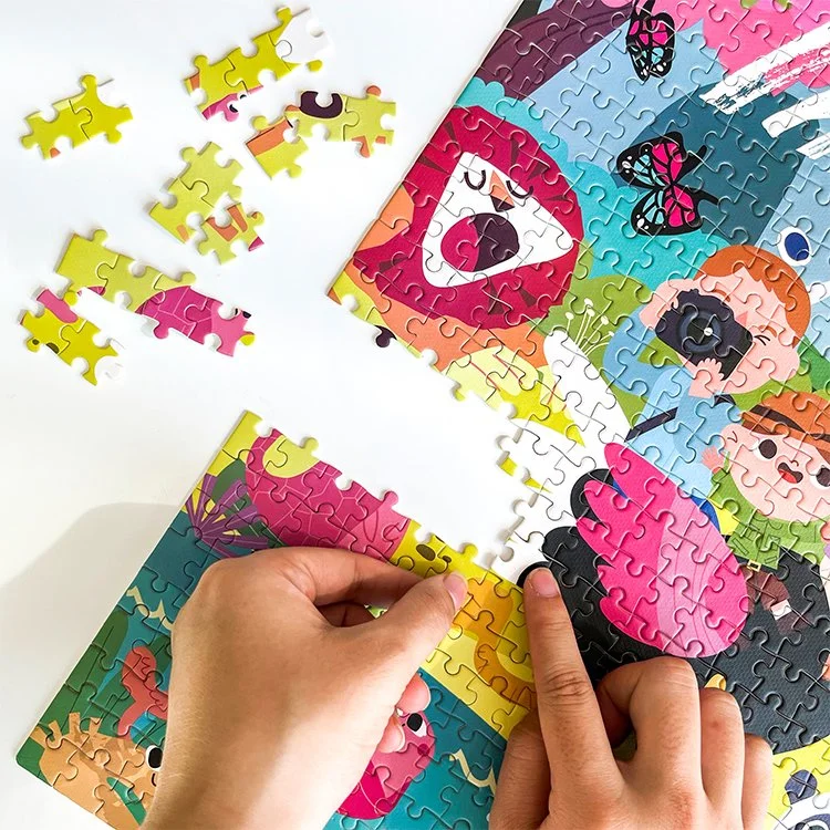 Custom Mini Puzzle colorido estilo Animal Toddler Puzzle