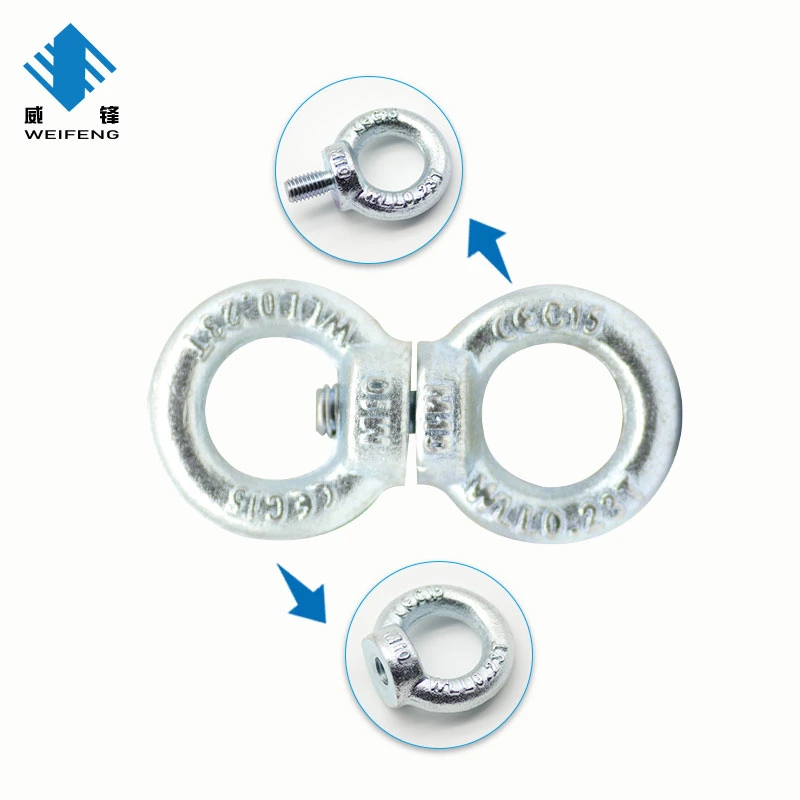 Low Price Q235 Zinc Plated Bulk Packing Rigging Heavy Duty Ring Nut