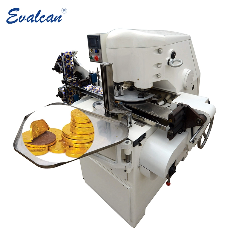 Automatic Aluminum Foil Gold Coin Chocolate Cash Wrapping Wrapper Packing Packaging Machine