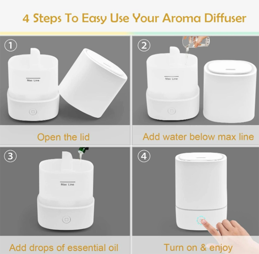 150ml Difusores de aceite esencial para Humidifier Aroma para Office Home