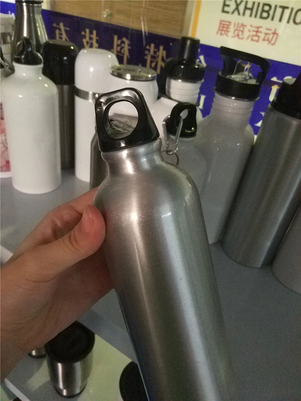 Sublimation Big Mouth Aluminum Sport Bottles with Straw 750ml