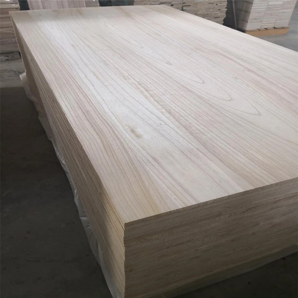 Natural Color Paulownia Timber Edge Glue Paulownia Wood Board