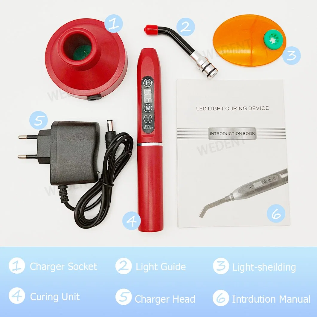 Dental Equipment Dental Plastic Body LED Curing Lamp 3s Curing Function Light Cure