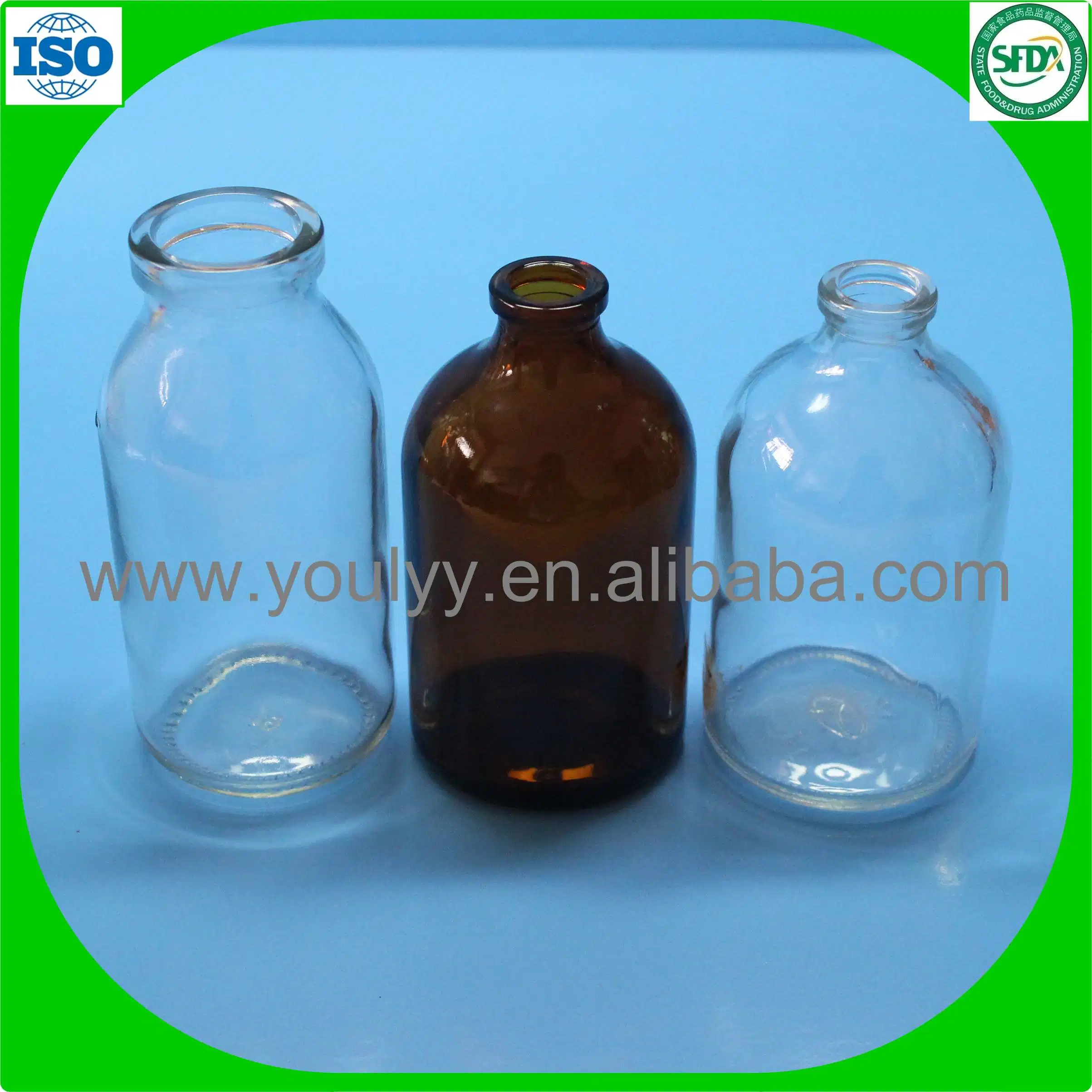 Glass Moulded Bottles for Liquid