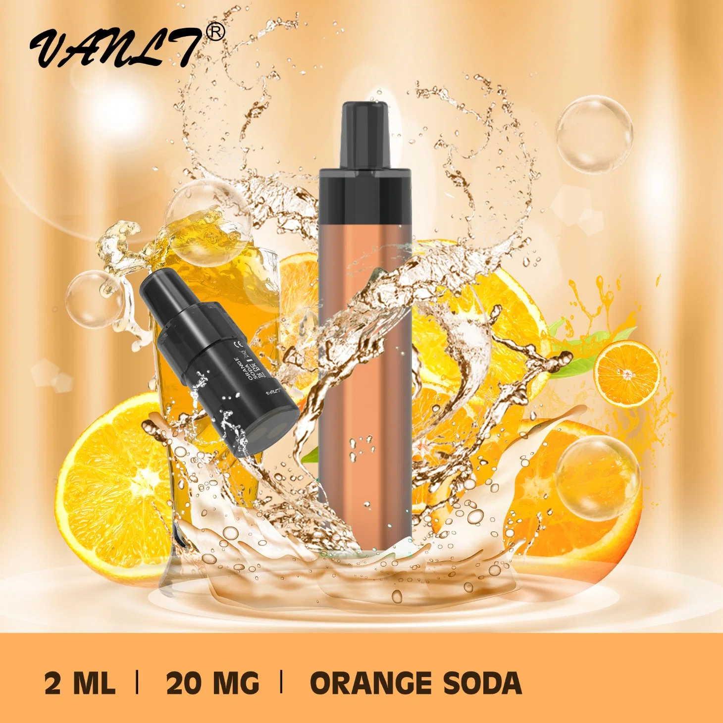 Vanlt Crystal Mesh катушки 600 Puffs одноразовые Vape устройства для пакетиков ароматизированный мяты