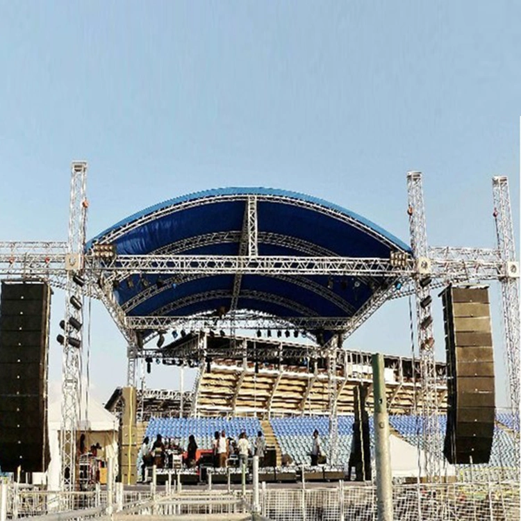 Sistema de techo curvo de arco al aire libre de la armadura de la pantalla para el evento de boda el equipo de la etapa de exposición