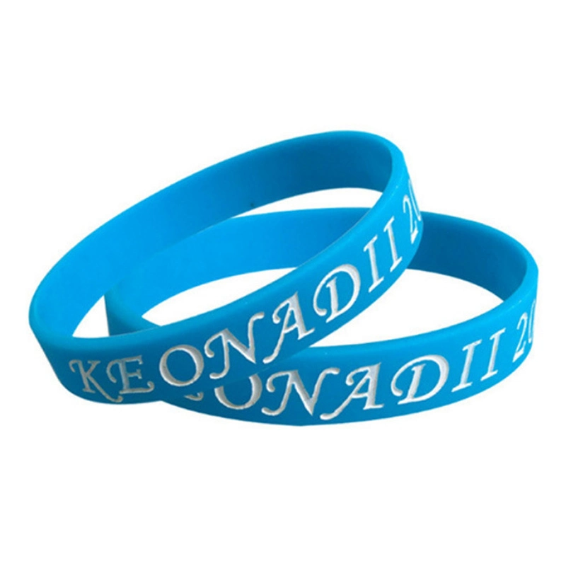 Custom Logo Silicone Bracelet Laser Engraving Wristband for Promotion Gift