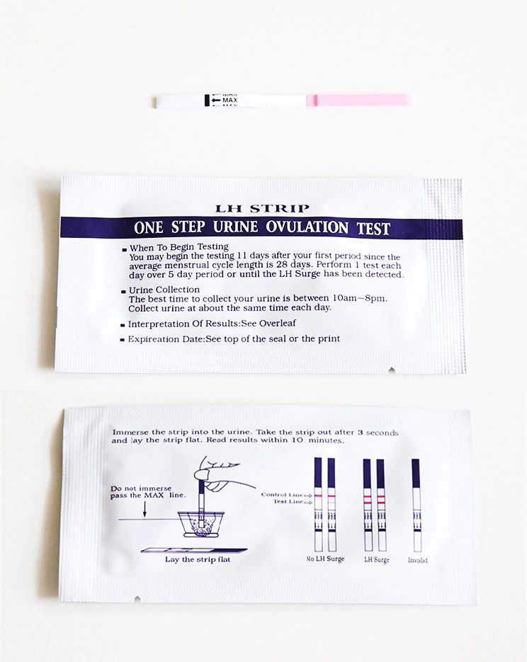 CE FDA Medical Supply One Step Rapid LH Ovulation Test Für den Heimgebrauch