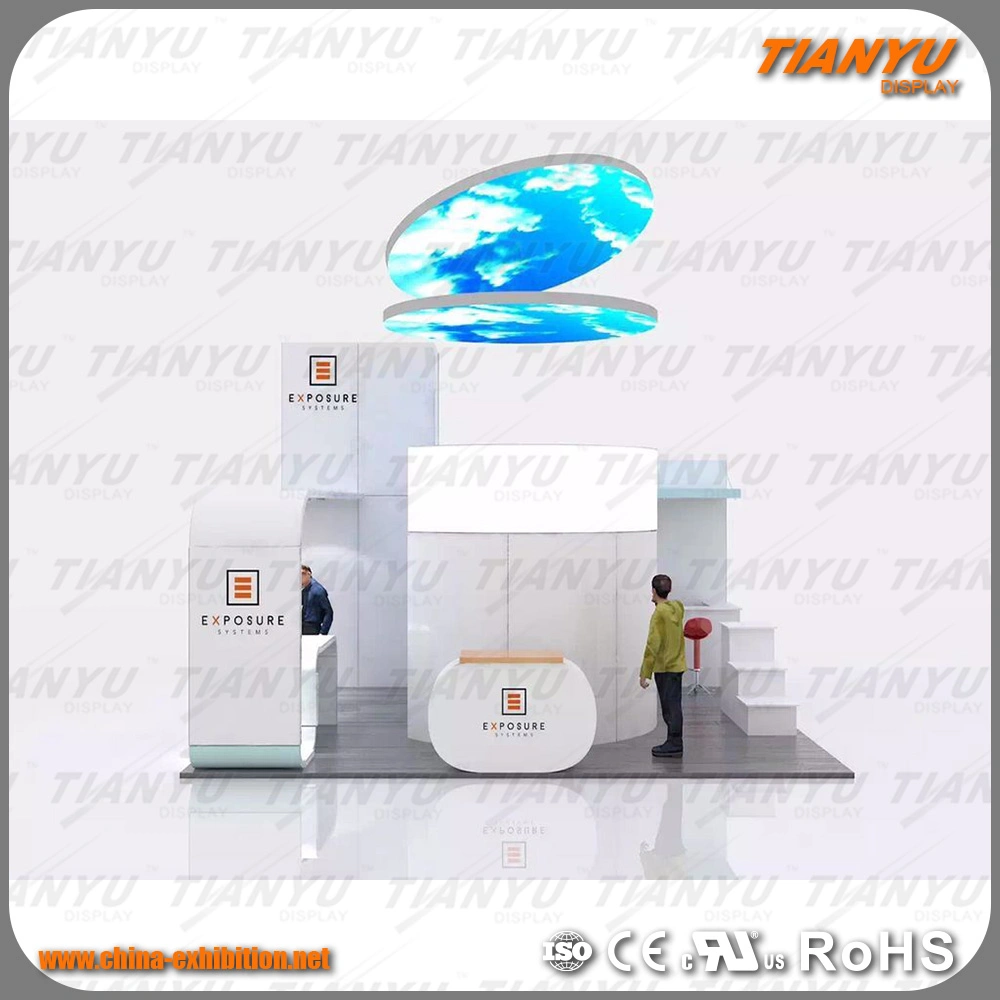 Freestanding Portable Media Photo Booth Backdrop Wall Display Stand for Trade Show