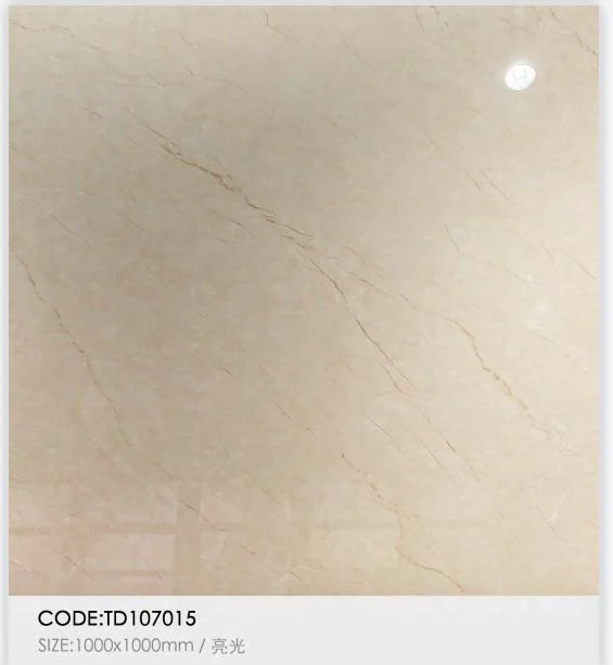 Nuevo diseño 1000X1000mm Precio al por mayor Cerámica de mármol de Jade vidriado pulido Piso brillante Porcelana Tile pared y suelo