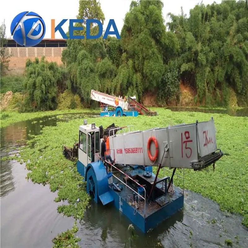 Weed Harvesting Machinewater Hyacinth Aquatic Seaweed Cutter Machine Harvester