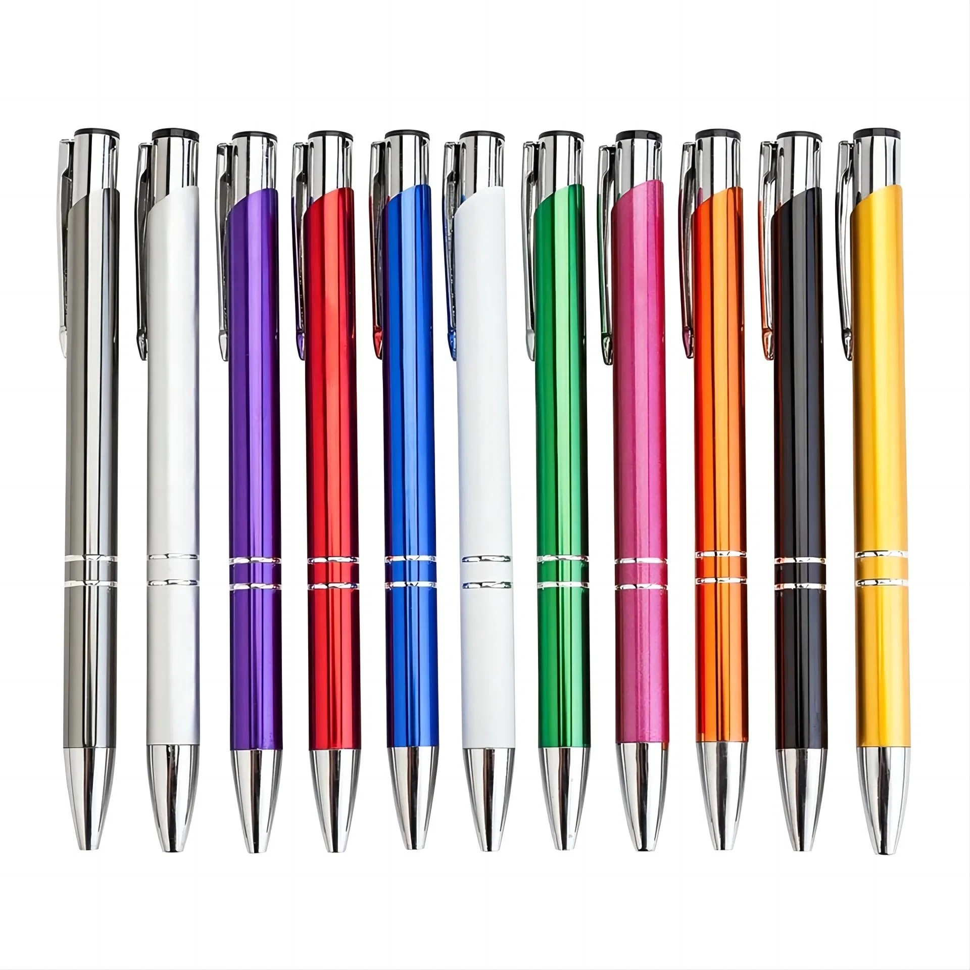 Promotion Ball Pen Aluminum Laser Ballpoint Pen Custom Advertising Metal Pen