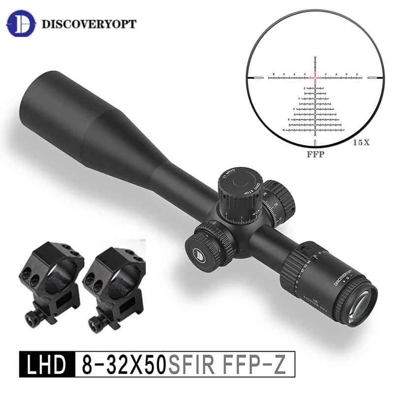 New Discovery 8-32 Riflescope LHD 8-32X50sfirffp-Z Zero Stop High Definition Bright Glass