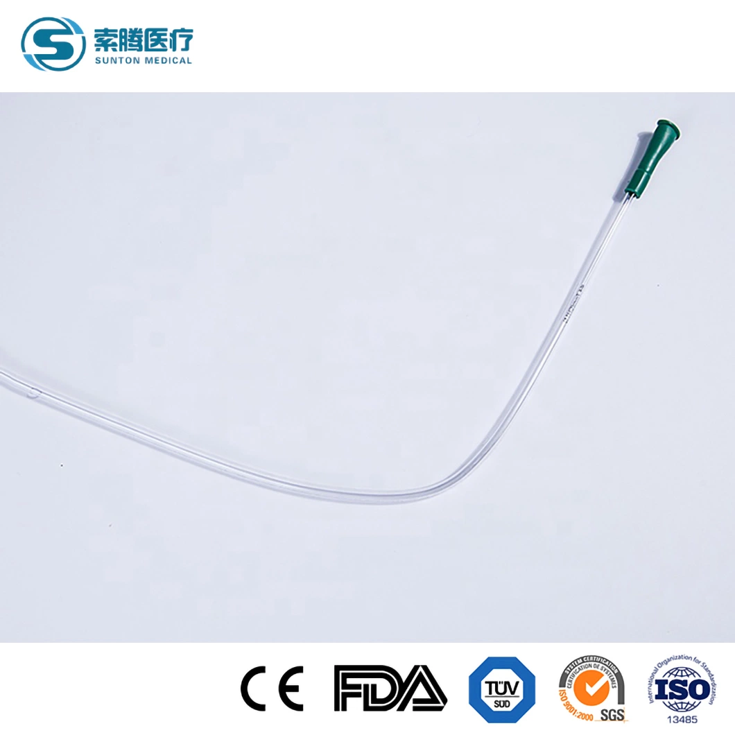 Sunton China Manufacturers Medical Fr8 Fr10 Fr18 Adult Sizes 2/3 Way Silicon 100% Silicone Foley Catheters CE Class II Medical PVC Material Urethral Catheter