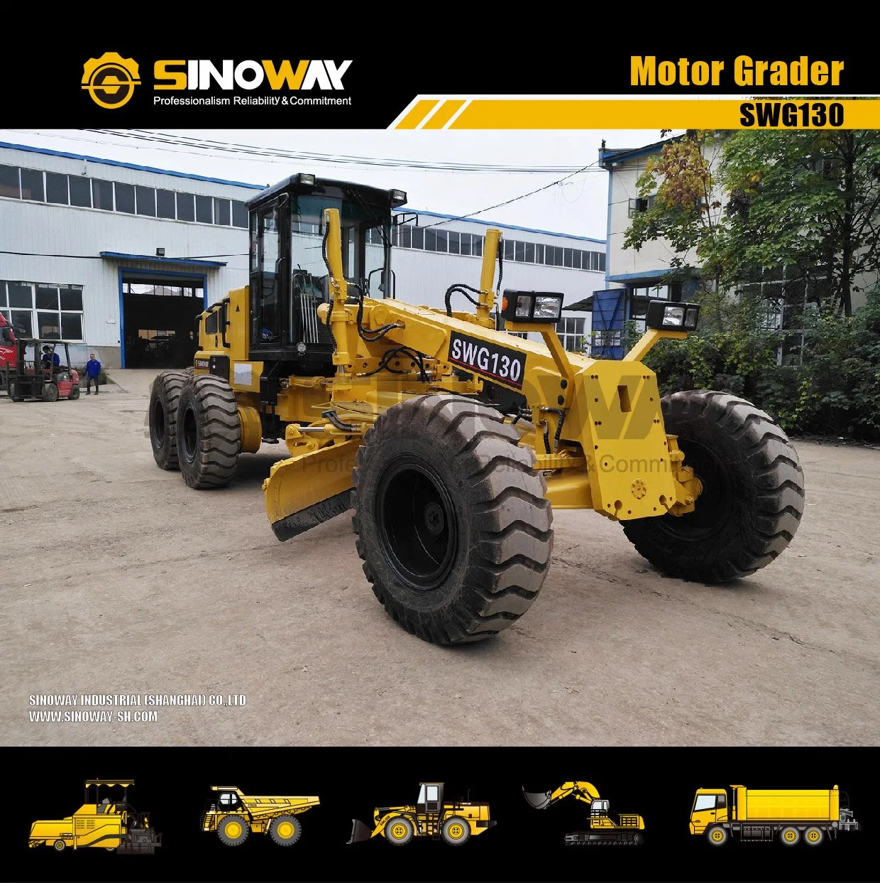 Factory Supply 130HP Motor Grader 11 Ton Road Scraper for Sale