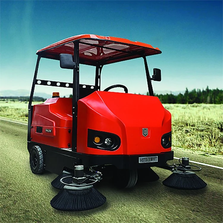 Commercial Electric Driveway Broom Vacuum Floor Sweeper