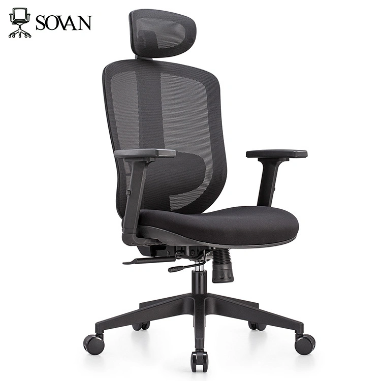 China Hersteller Qualitativ Hochwertige Mesh Task Chair Einstellbare Ergonomische Komfortabel Bürostuhl Mit Drehfunktion