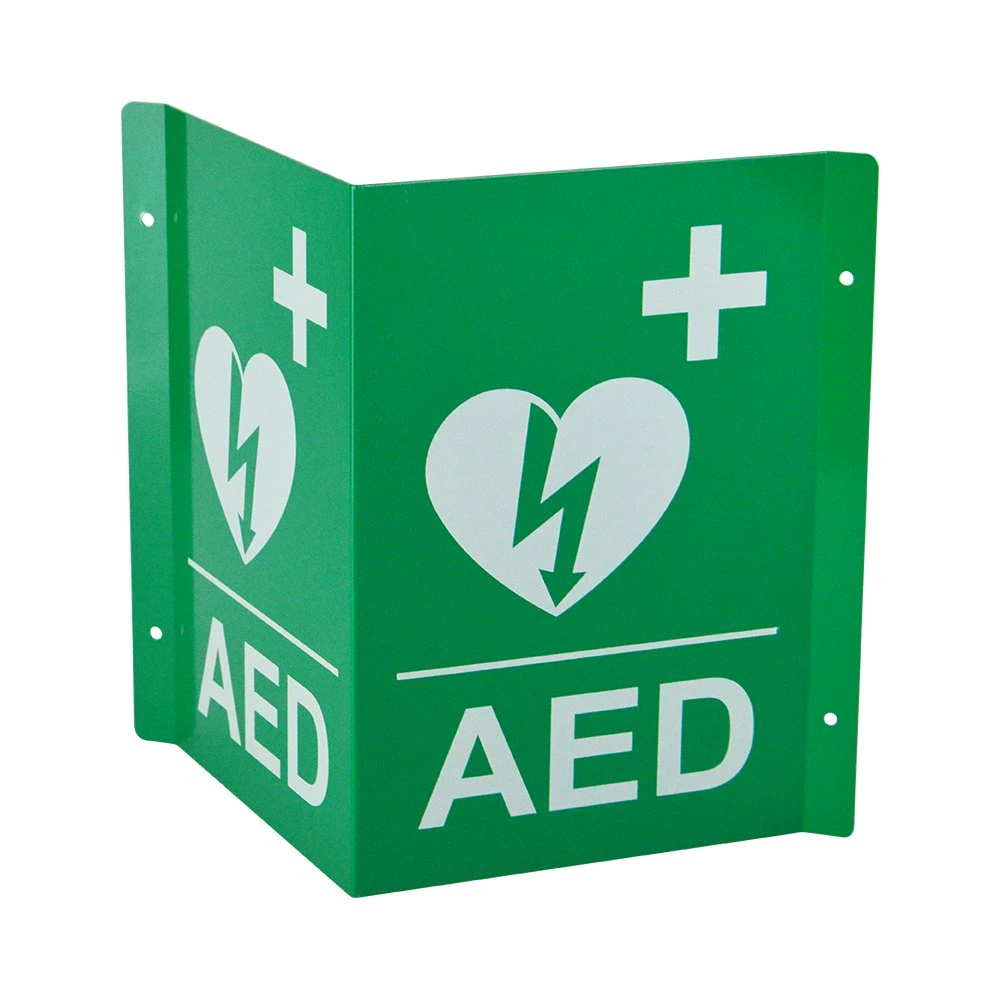 WAP 3D AED mit frei bedruckbaren Beschriftungen vor Ort im Gerät Zeichen