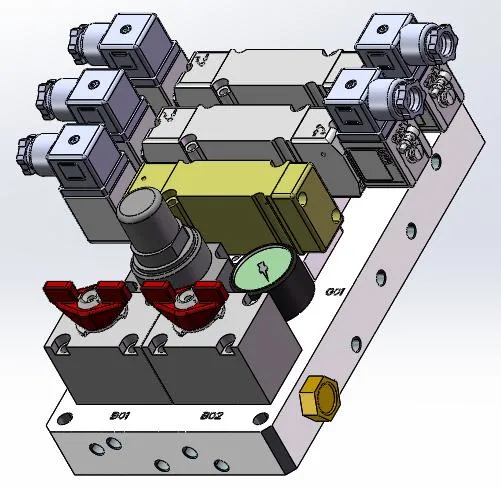 China Manufacturer Supply Connector Pneumatic Actuator Emu Pneumatic Opening and Closing Mechanism Unit