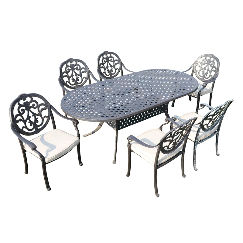 Meubles de jardin en fonte d'aluminium mobilier de jardin extérieur Bola chaise de salle à manger