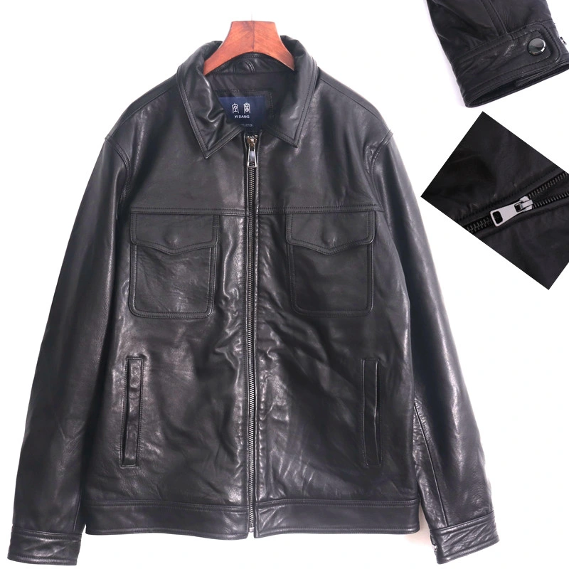 Windproof Garments Distributor Zipper Coats Leather Pilot Outerwear Jacket Windbreaker