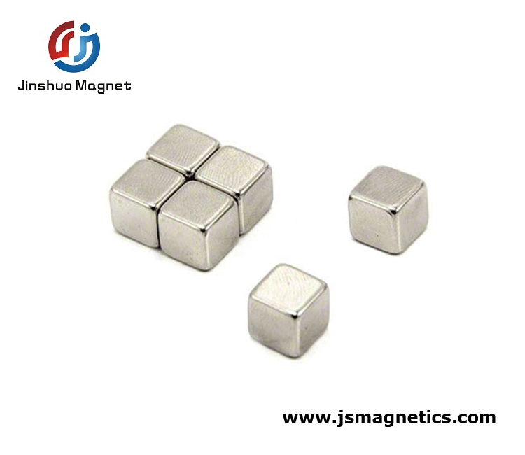 N52 Gold Coated Coated Square Neodymium Magnet NdFeB Magnet Cube Block