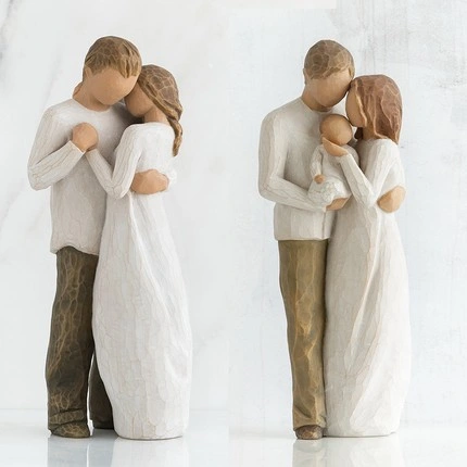 Figure Statue Family Decoration Creative Wedding Gift Home Office Resin Crafts