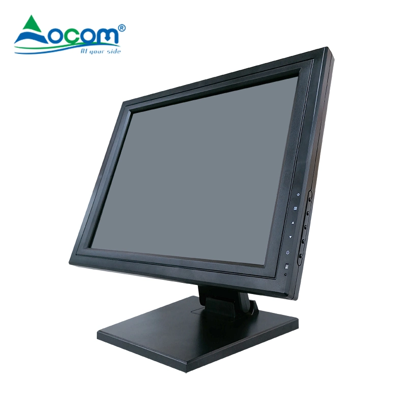 15inch Foldablebase HDMI VGA Customer Display 1024X768 POS Touch Screen Monitor