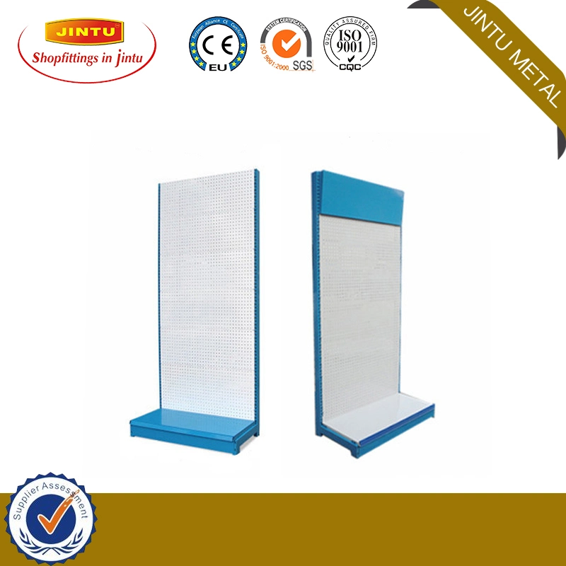 Retail Trade Show Peg Board Floor Hanging Hardware Tools Produce Display Stand Shelves with Hooks/Display Shelf/Display Rack