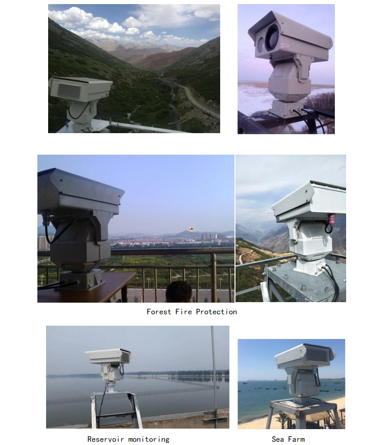 16km Lwir Uncooled Border Patrol Long Range PTZ Camera Security Zoom Daytime IR Night Thermal Imaging System