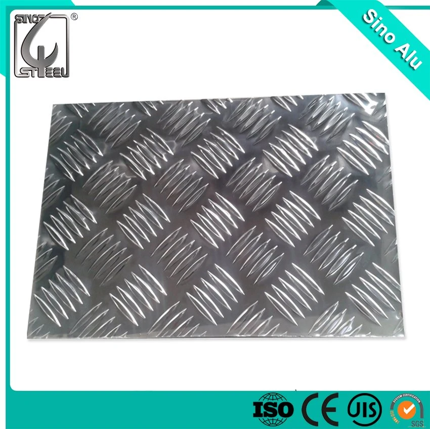 High quality/High cost performance  Five Bar Tread Diamond Aluminum Embossed Plate