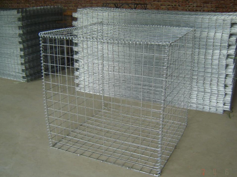 Leadwalking 2X1X1M Galfan Zinc cable gabion Caja de retención de pared/1X0.5M Galvanizado Malla de alambre soldado malla de gaviones Cage de piedra malla de alambre