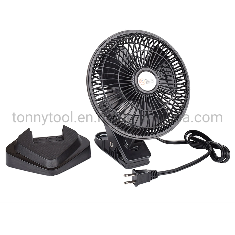 Electric 6-Inch Plastic AC Fan Desk / Table Clip Fan