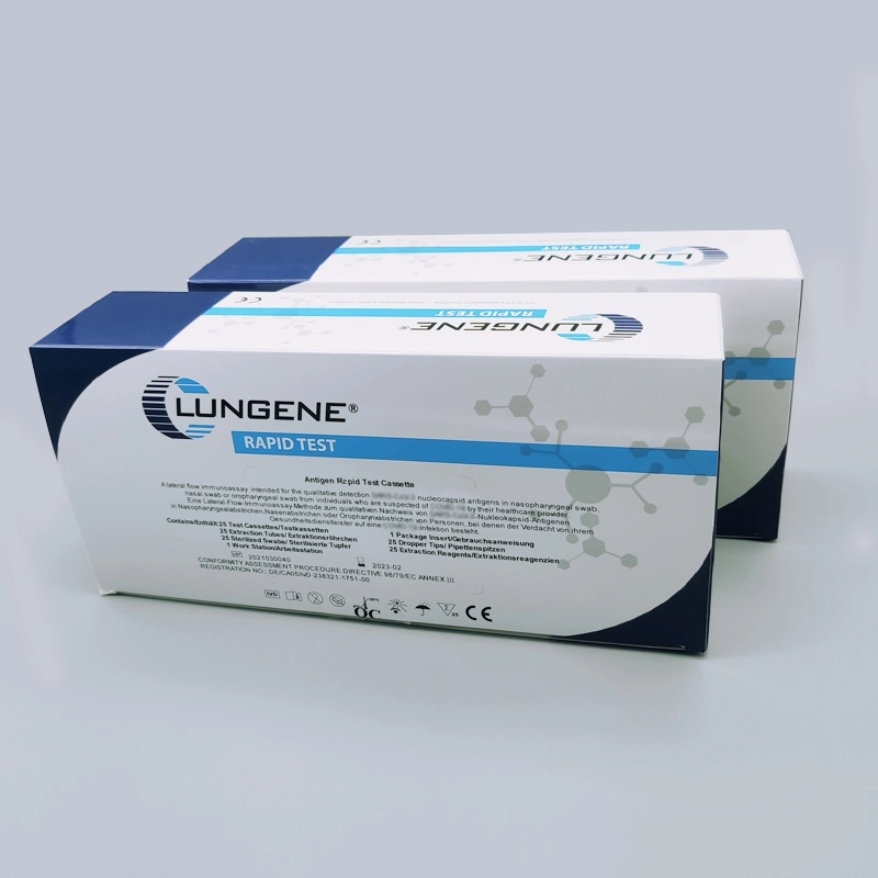 Clungene Antigen Rapid Test الاتحاد الأوروبي شهادة Saliva Antigen Diagnostic Rapid مجموعة الاختبار