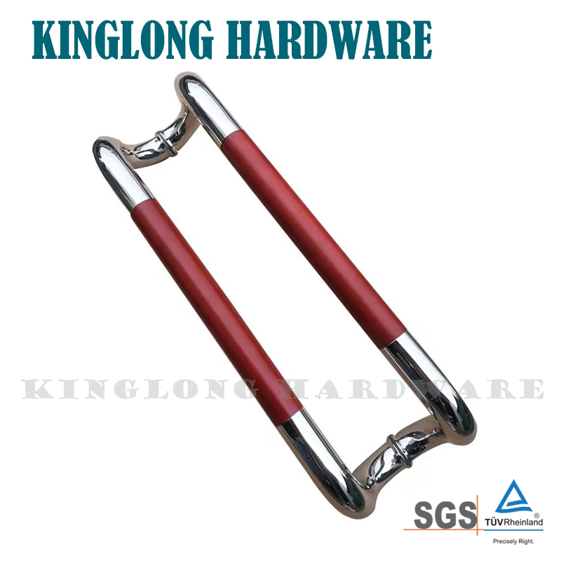 High quality/High cost performance  Stainless Steel Splicing Wooden Gold Glass Door Pull Handles for Hotel