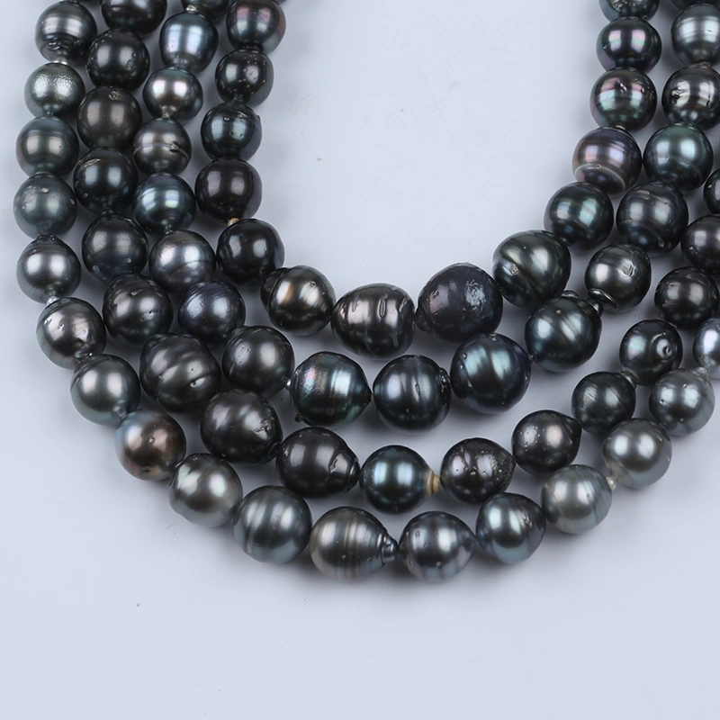 Bonne qualité 12-16mm Tahiti Black Pearl pour la fabrication de bijoux