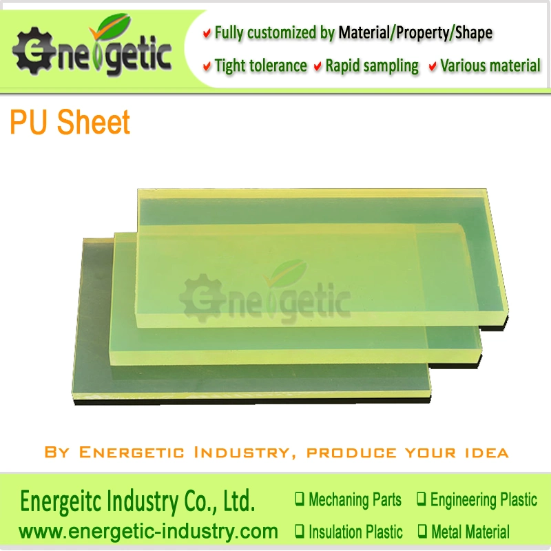 PU Sheet with Excellent Elasticity/Poly Urethane Sheet PU Sheet/PU Rod/PU Board/Yellow Polyurethane Sheet/Polyester/ Polyether Sheet /Damper Sheet