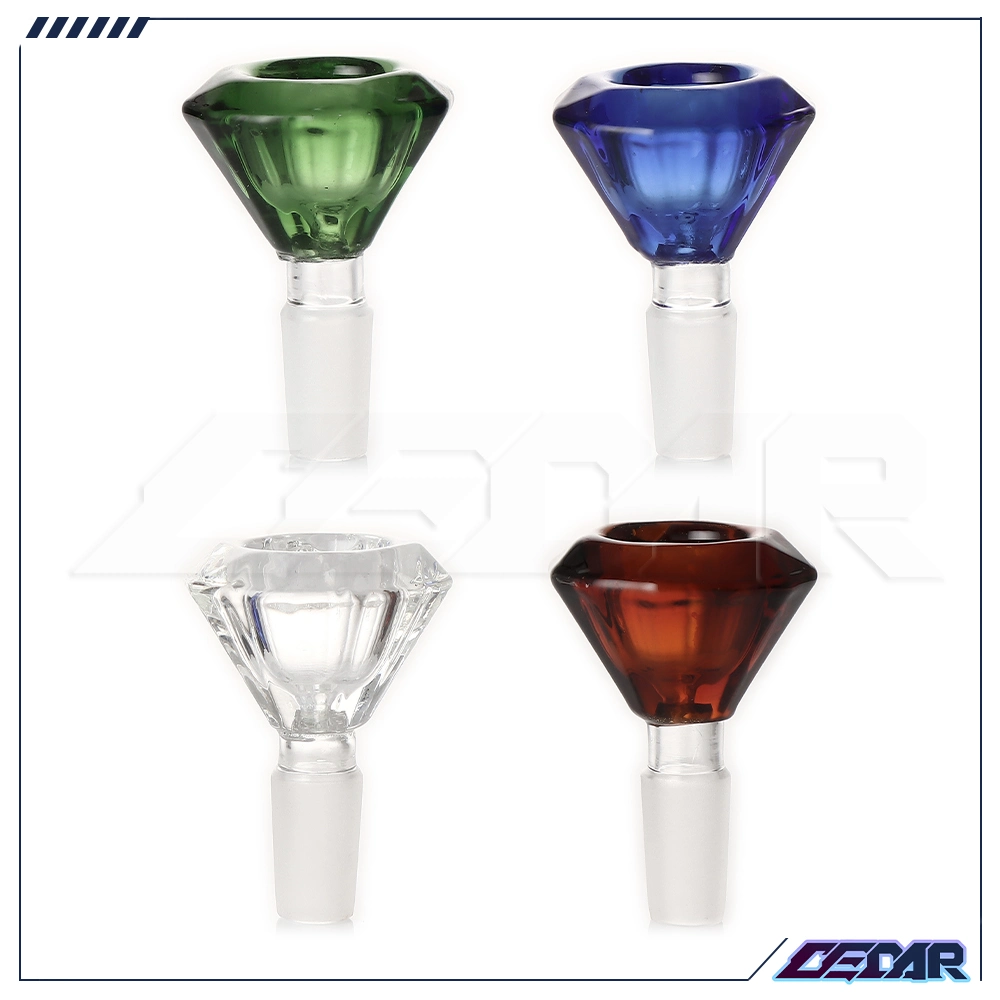 14mm Bowl Diamond Shaped Glass Bowl Water Pipe Bowl Tobacco Hookah Smoking Accessories