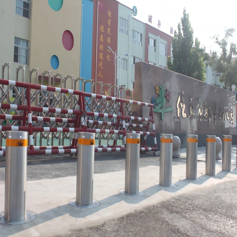 304/316 Stainless Steel Flexible Rising Bollards for Traffic Security Solution