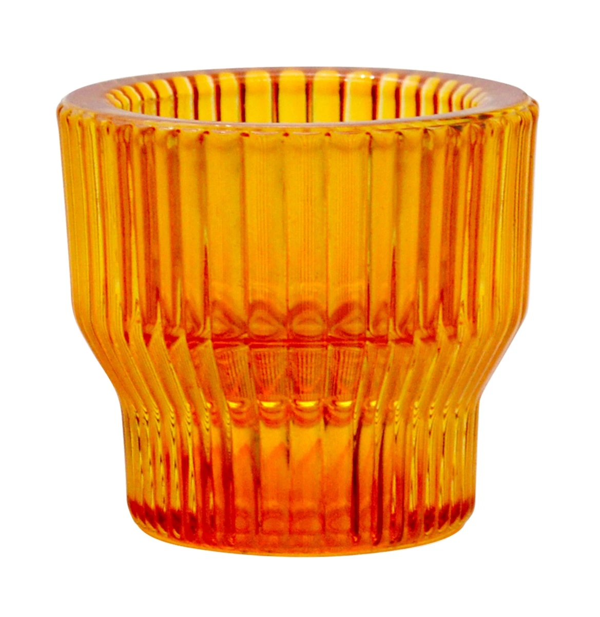 Unique Design Wide Mouth Cylinder Candlestick Home Decoration Cylinder Candle Holder Colorful Glassware