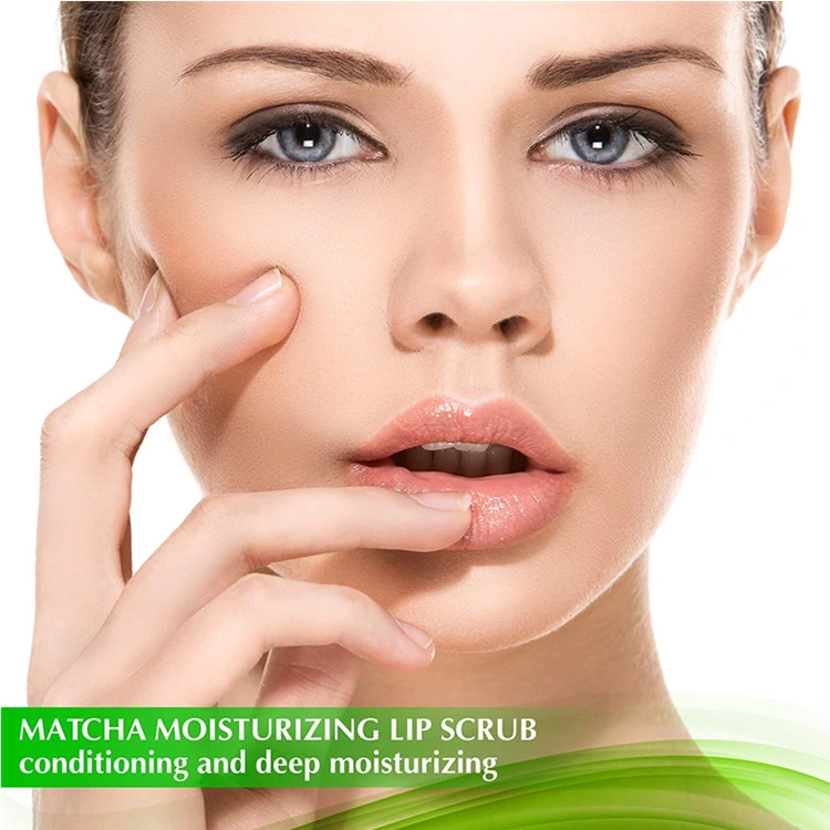 OEM/ODM Tratamiento Hidratante té verde matcha exfoliante azúcar exfoliante labial