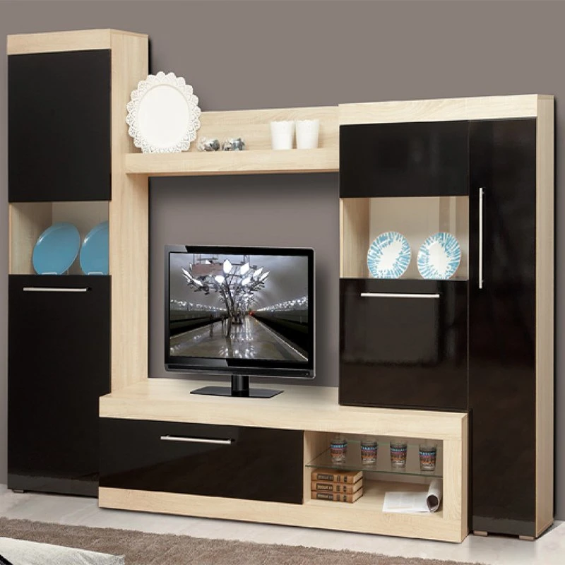 Italienische Stil Wohnzimmer Möbel MDF Schrank Sinter Stein Tisch TV-Standfuß oben